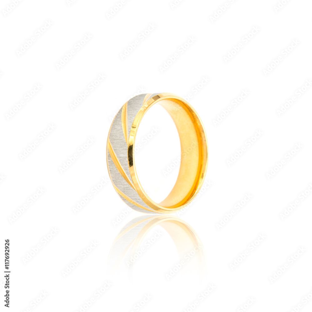 Fashion Male ring isolation white