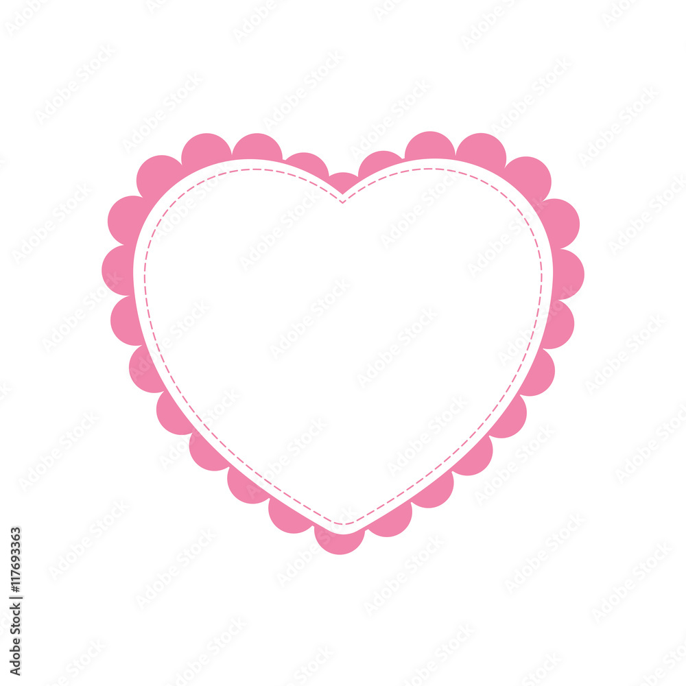 heart love romatic passion icon. Isolated and flat illustration. Vector graphic