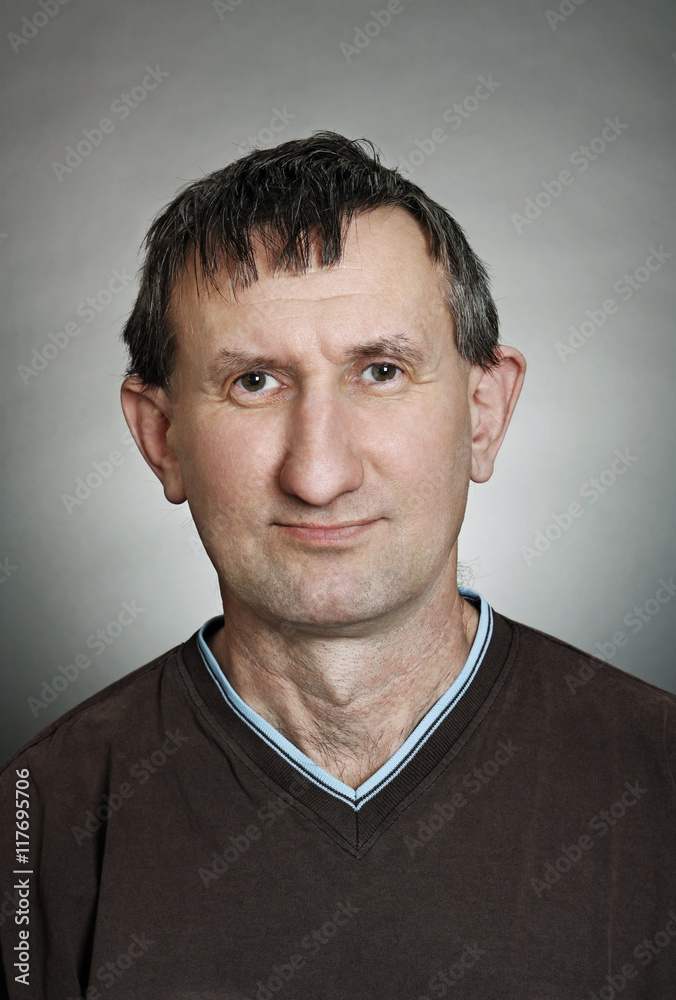 Fototapeta premium Portrait of a real man