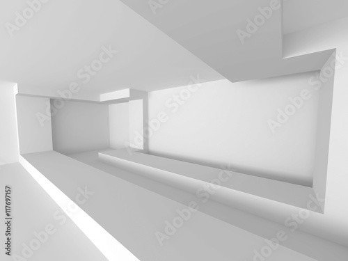 Wallpaper Mural Abstract White Building Interior background. Modern Architecture Torontodigital.ca