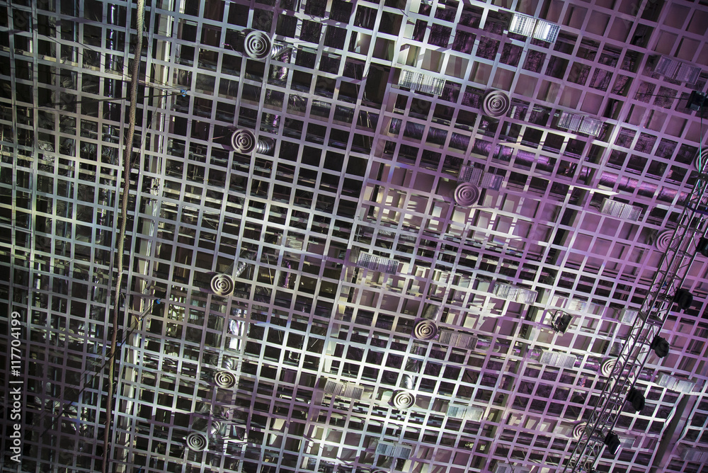 Obraz premium The ceiling air-conditioning of stadium