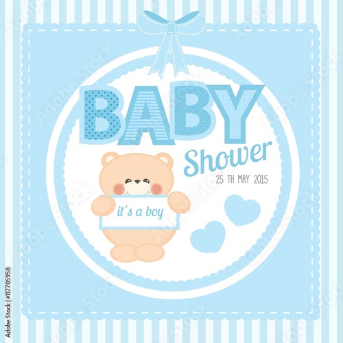 Cute baby shower card
