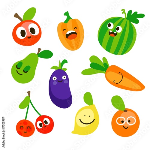 Fototapeta Naklejka Na Ścianę i Meble -  Funny vegetables
