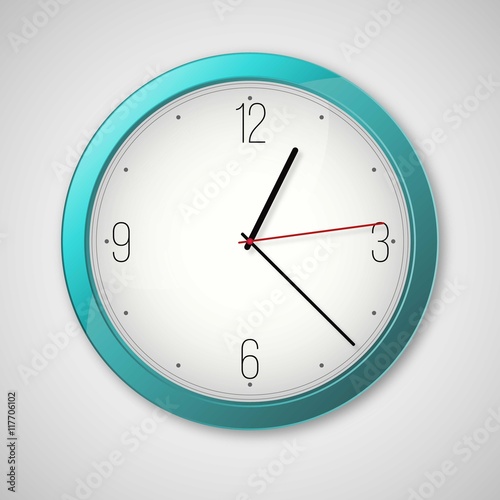 Turquoise clock