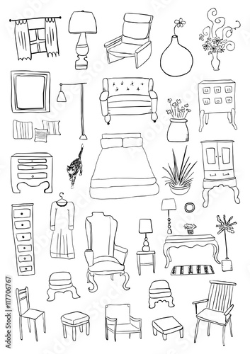 Furniture doodles