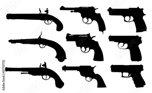 Set of pistols
