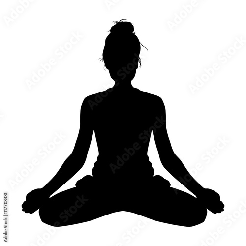 Yoga silhouette