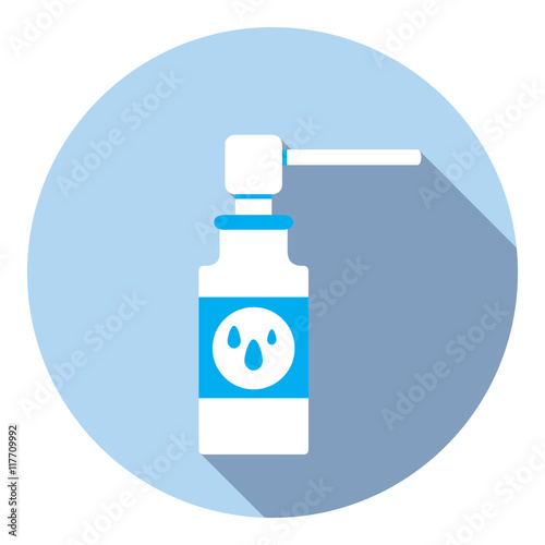 Medical Nose Care Spray Flat Icon