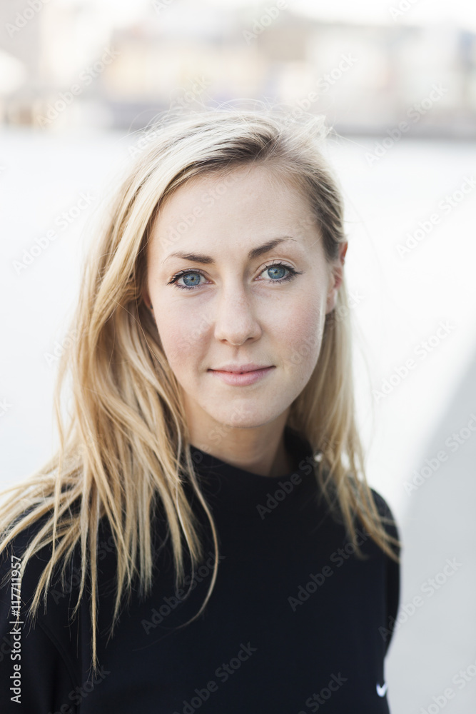 Portrait of young blonde woman Portrait of young blonde woman