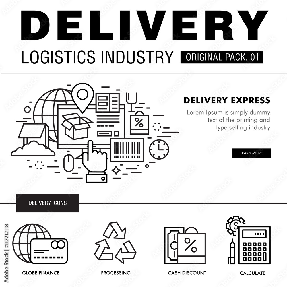 Modern delivery industry pack. Thin line icons set logistic network . Transport set collection with global industry elements. Premium quality vector symbol. Stroke pictogram for web design.