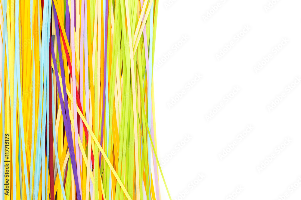 Colourful Paper isolated on white