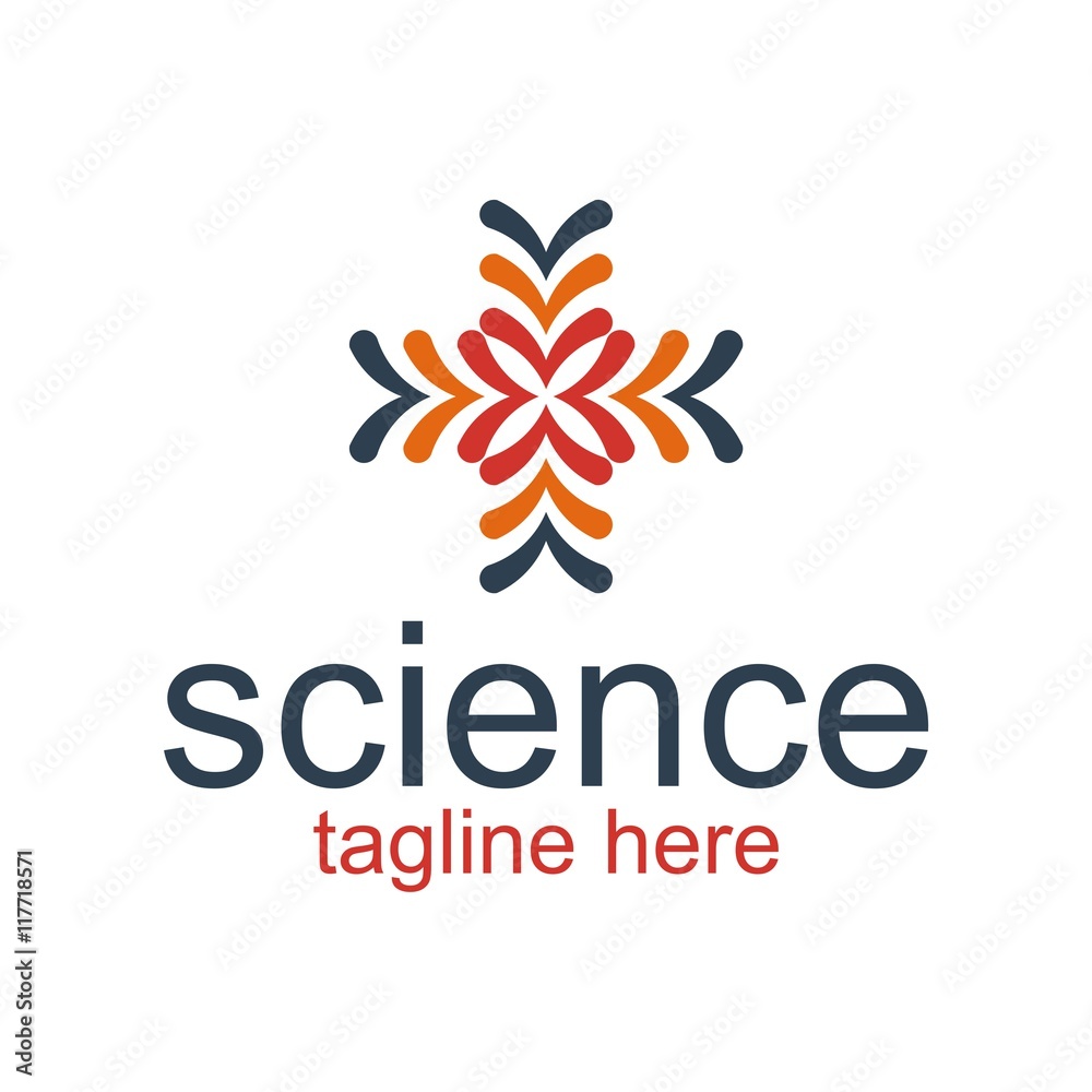 Science logo symbol vector