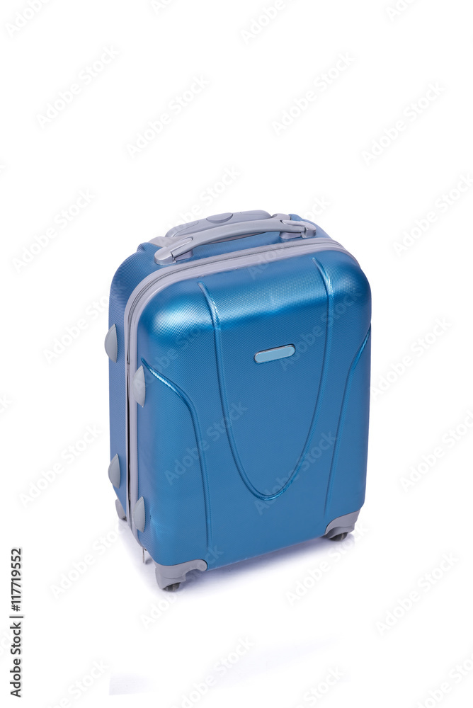 Suitcase isolated on the white background Suitcase isolated on the white background