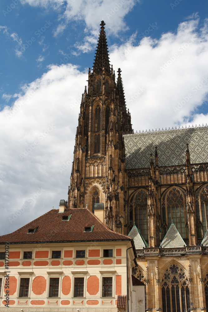 Cathedral of St Vitus in the Prague castle
