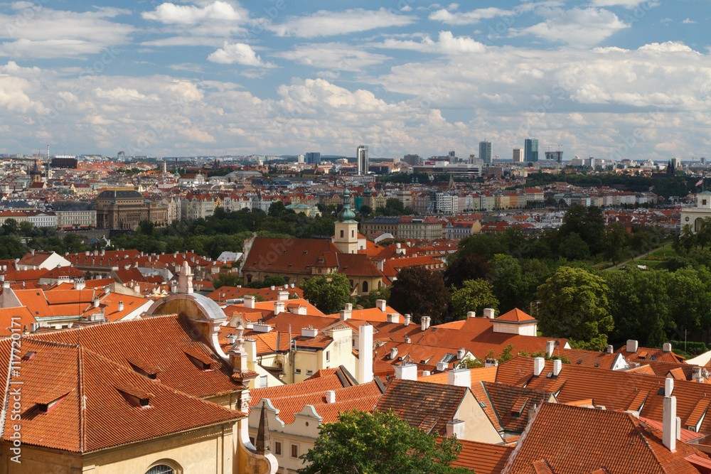Panorama of Prague Little Quarter
