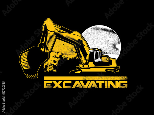 excavating