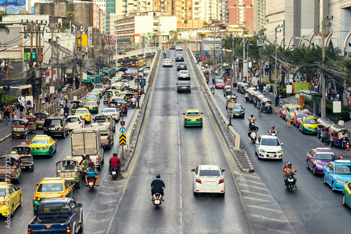 Daily traffic. BANGKOK, THAILAND 