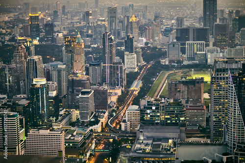Bangkok cityscape in the business district