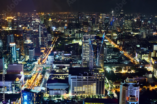 Night Bangkok cityscape © GVS
