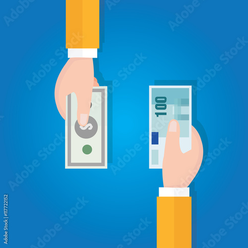 money currency exchange financial transaction