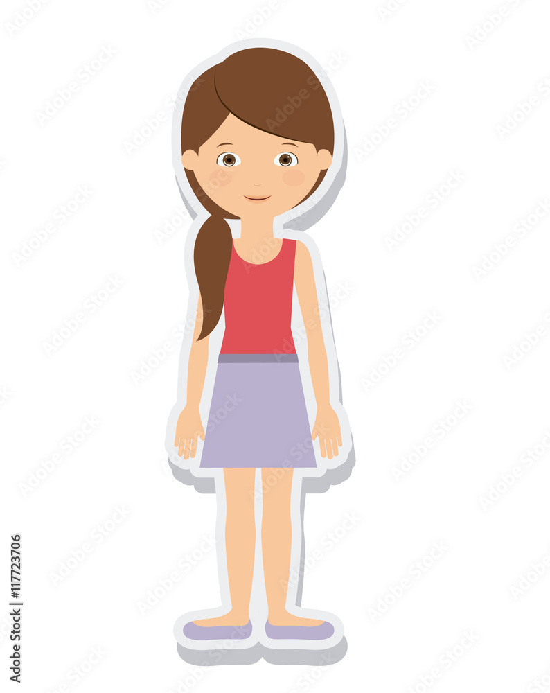 young woman female isolated vector illustration design young woman female isolated vector illustration design