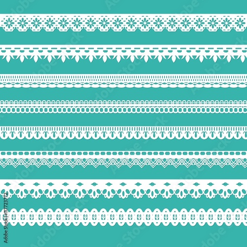 Ornamental borders in lacy style
