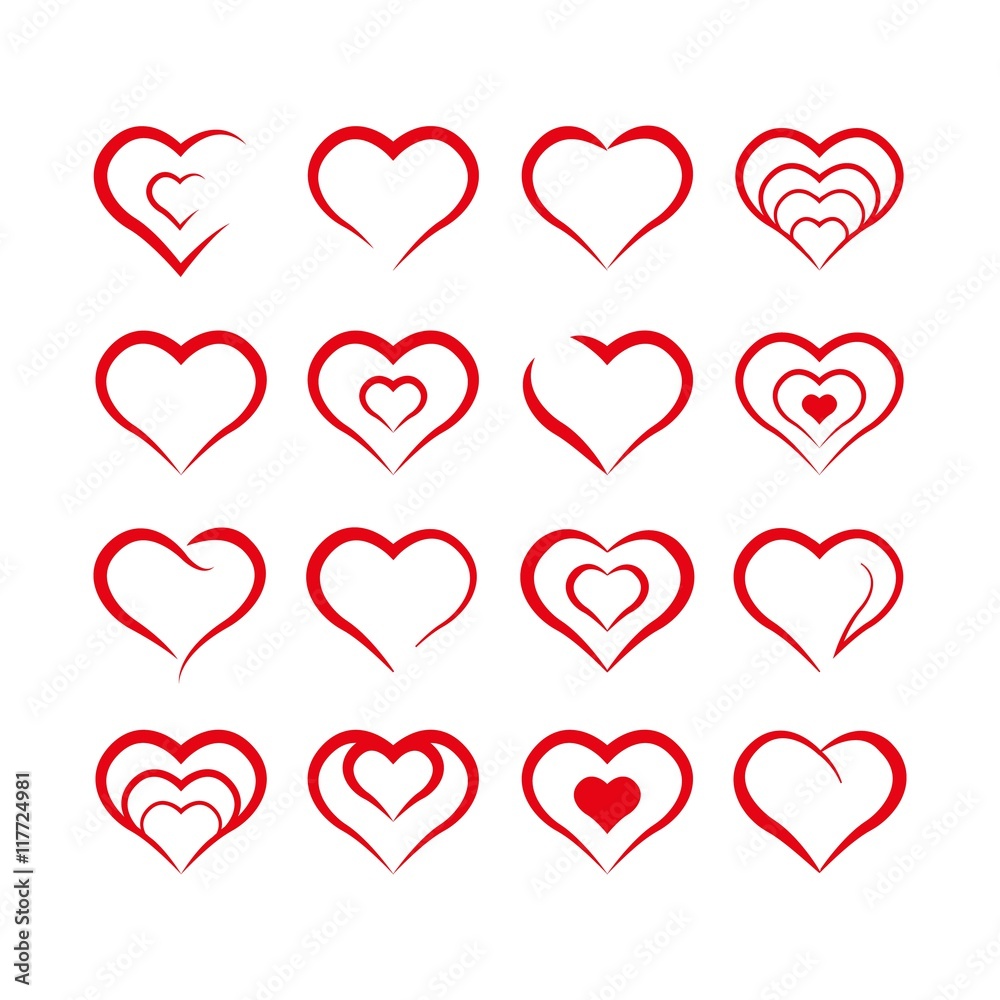 Heart shapes Heart shapes