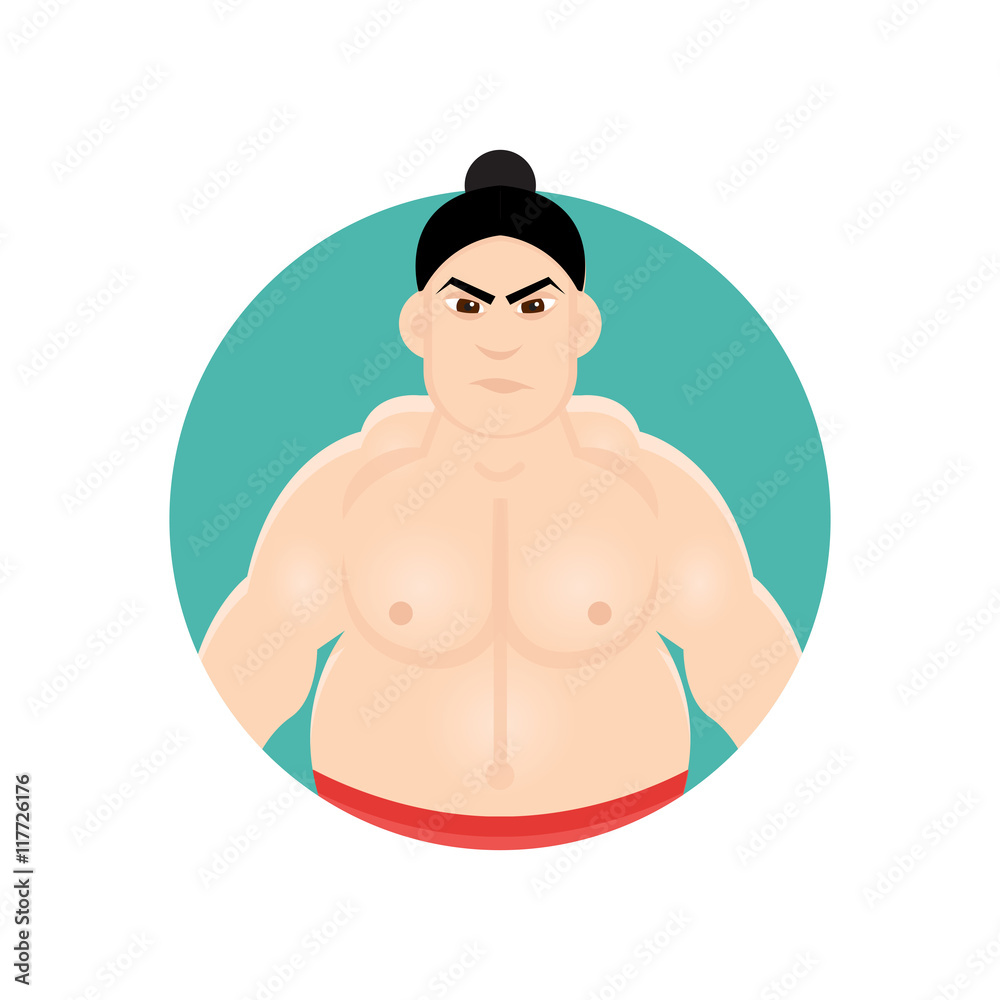 Fototapeta premium Sumo vector icon