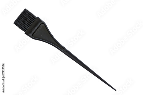 Professional brush for painting of hair - barber tools photo