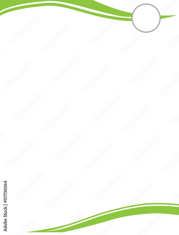 Green Swirl Logo Circle Letterhead Green Swirl Logo Circle Letterhead