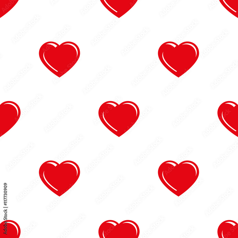 Seamless hearts pattern