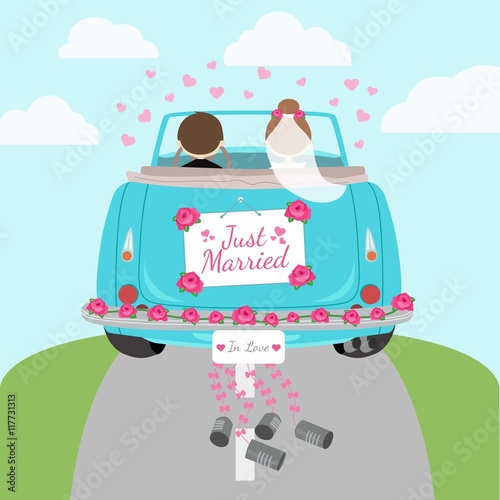 Just married car