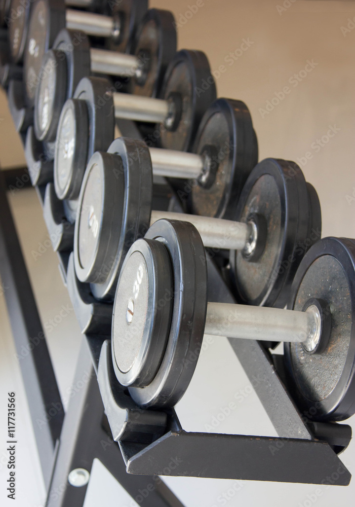 Close Up Fitness Exercise Equipment Dumbbell Weights Close Up Fitness Exercise Equipment Dumbbell Weights