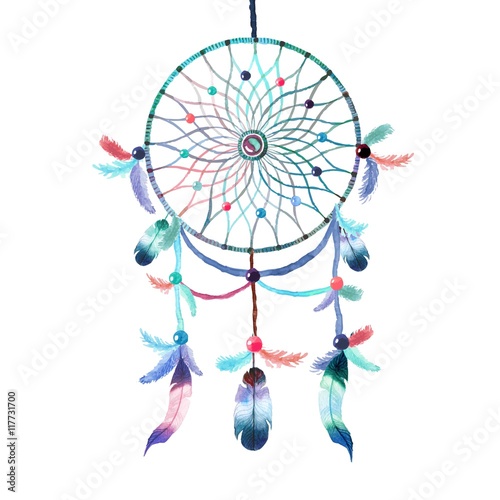 Watercolour dreamcatcher