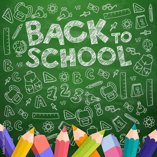 Chalk drawn back to school