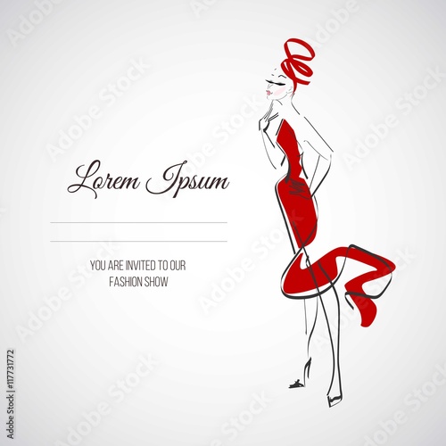 Fashion show invitation