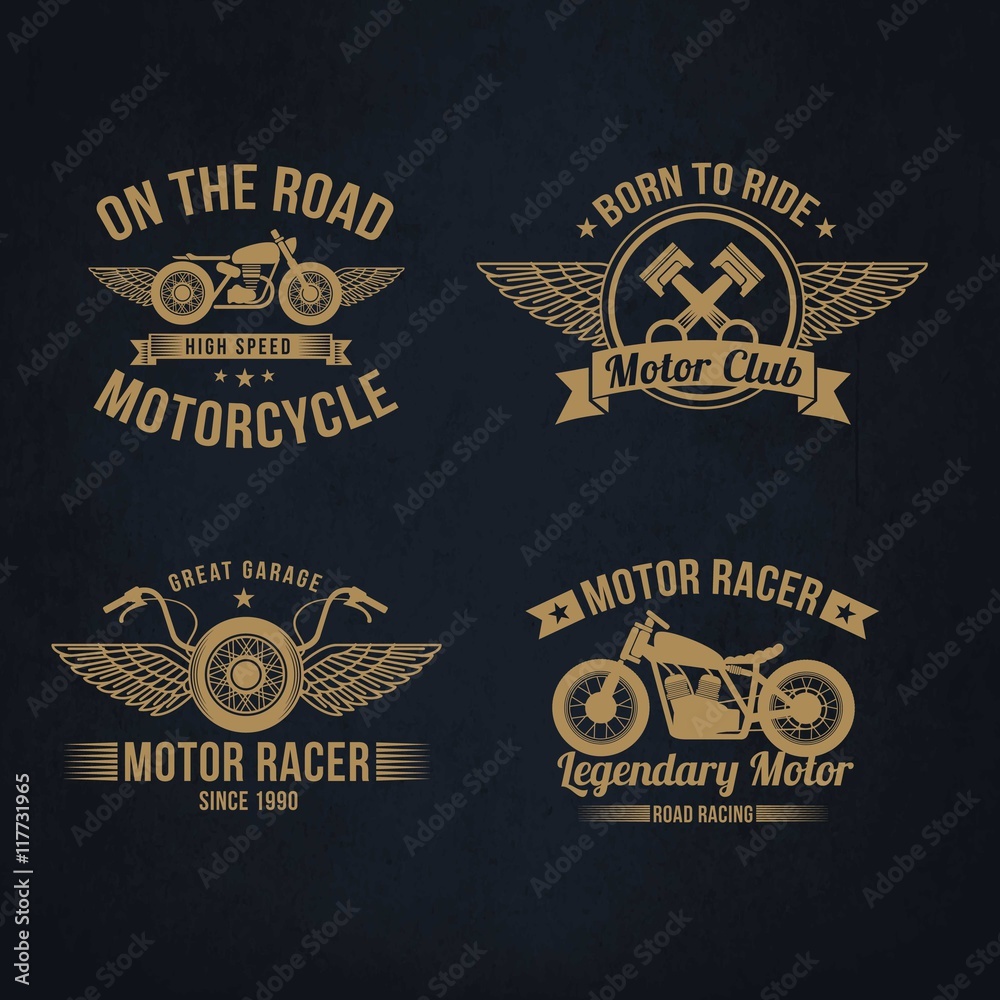 Fototapeta Motorcicle logos