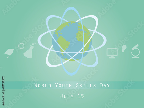 World Youth Skills Day vector. Vector illustration of human abilities. Important day