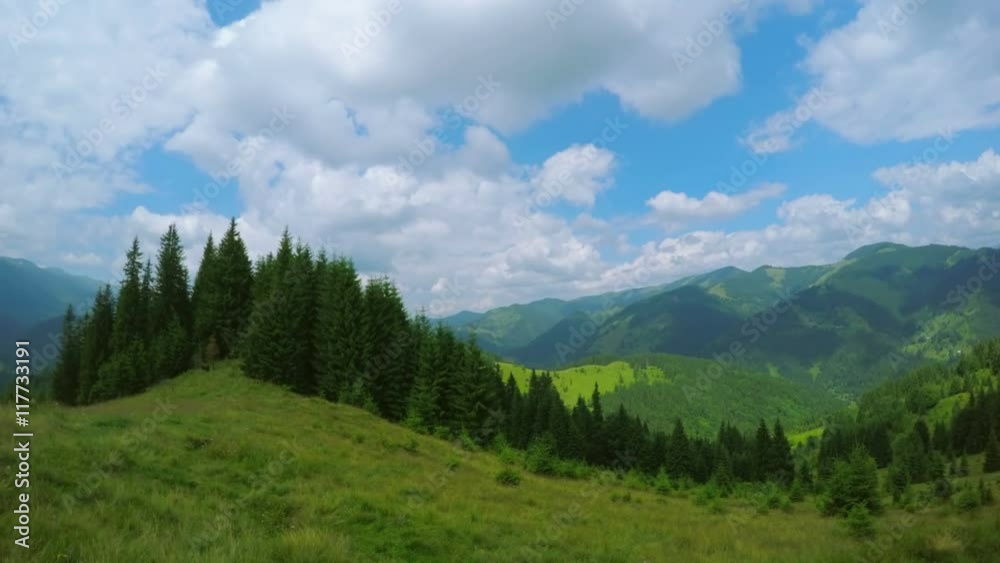 Fantastic Mountain Landscape with Fast Fluffy Clouds. Carpathian, Ukraine, Europe. Beauty World.
Fantastic Mountain Landscape with Fast Fluffy Clouds. Carpathian, Ukraine, Europe. Beauty World.