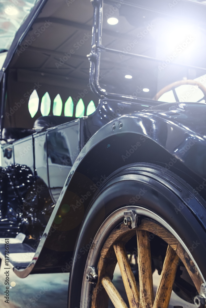 style antique car with toning and light style antique car with toning and light