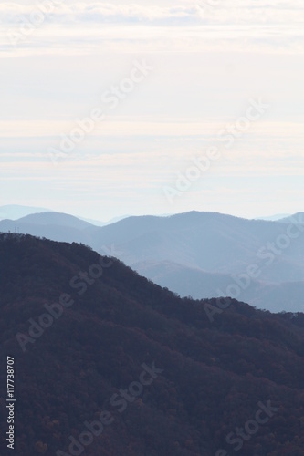 Canvas Print blue ridge mountains