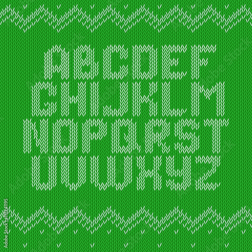 Crochet font knitted ornament