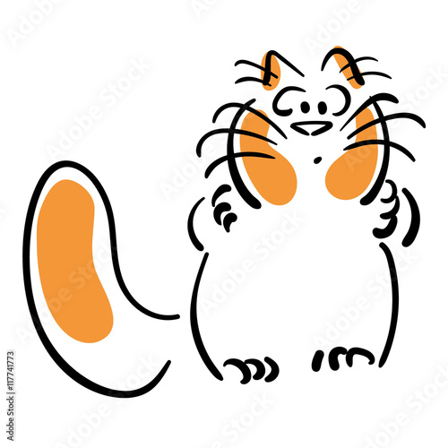 Cat with a mane