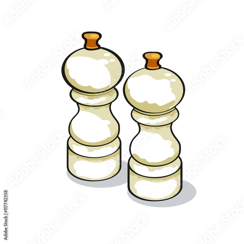 pepper and salt shaker. foo...