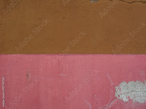 brown and pink painted wall