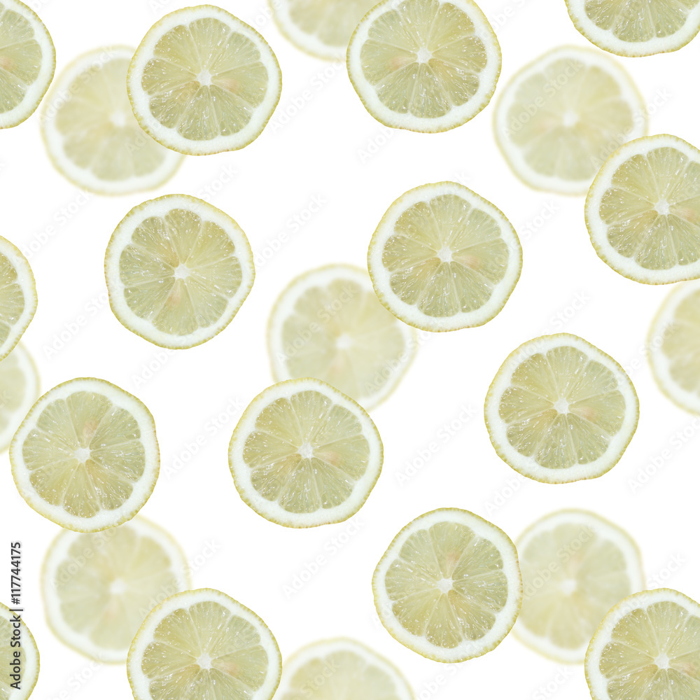 Beautiful background from a lemon circles 