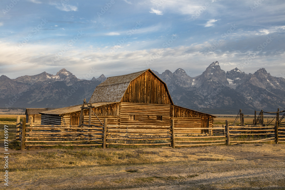 Mormon Row Barn at Sunrise Mormon Row Barn at Sunrise