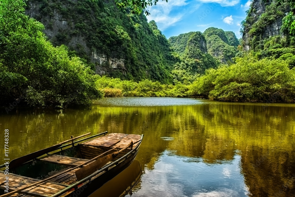 On the boat at Trang An - Ninh Binh