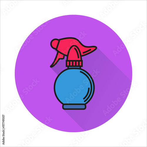 Spray bottle simple icon on white background