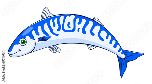 Cartoon mackerel